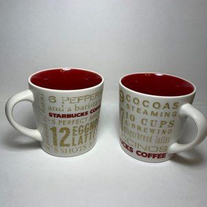 Starbucks Holiday edition 2008 mugs